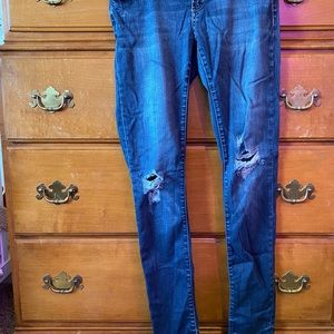 Medium Wash Straight Leg Jeans